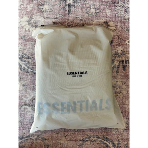 (XS) NWT $250 Fear of God Essentials Knit Pullover Hoodie in Amber - Picture 5 of 6